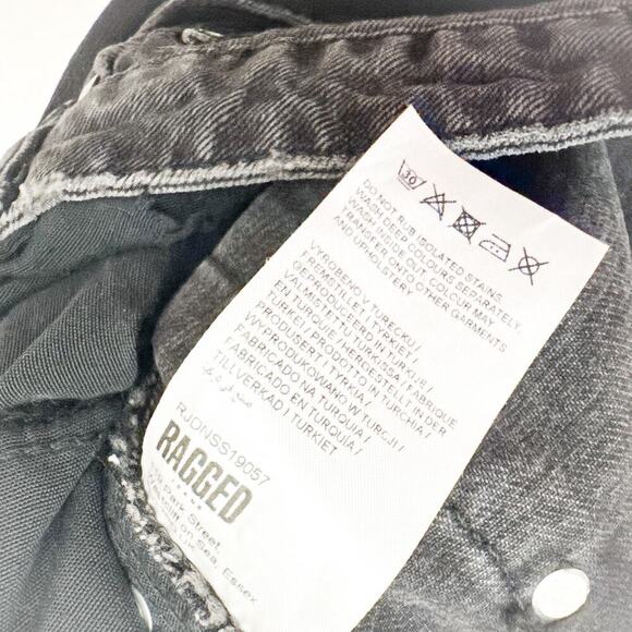 The Ragged Priest Butt Cutt Jean Denim Charcoal Straight Leg Zip Fly Size 28 NWT - Picture 8 of 10